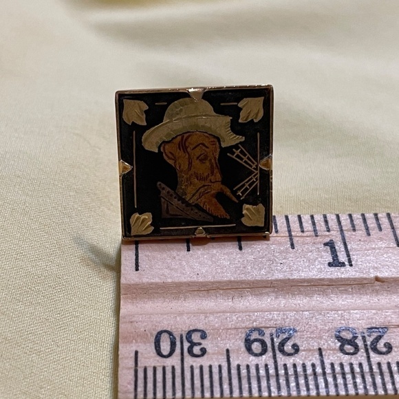 Vintage Damascene Spanish man‎ cufflinks - Picture 3 of 4